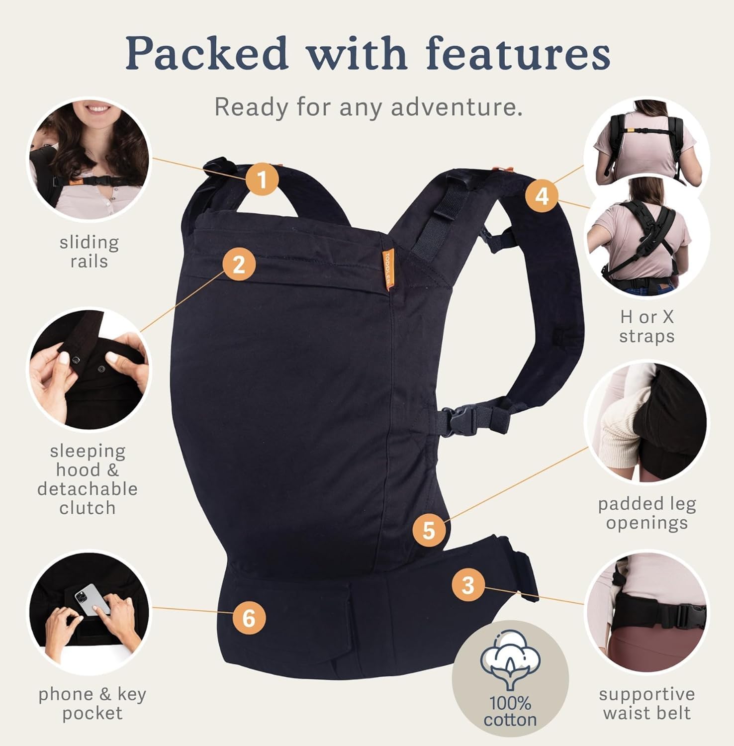 Lightweight yet durable Beco Toddler Carrier for daily use