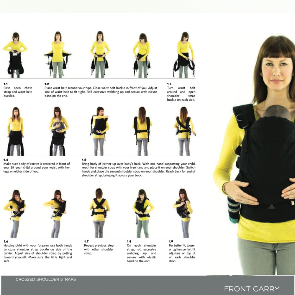 Beco Toddler Carrier lightweight and compact design for effortless travel.