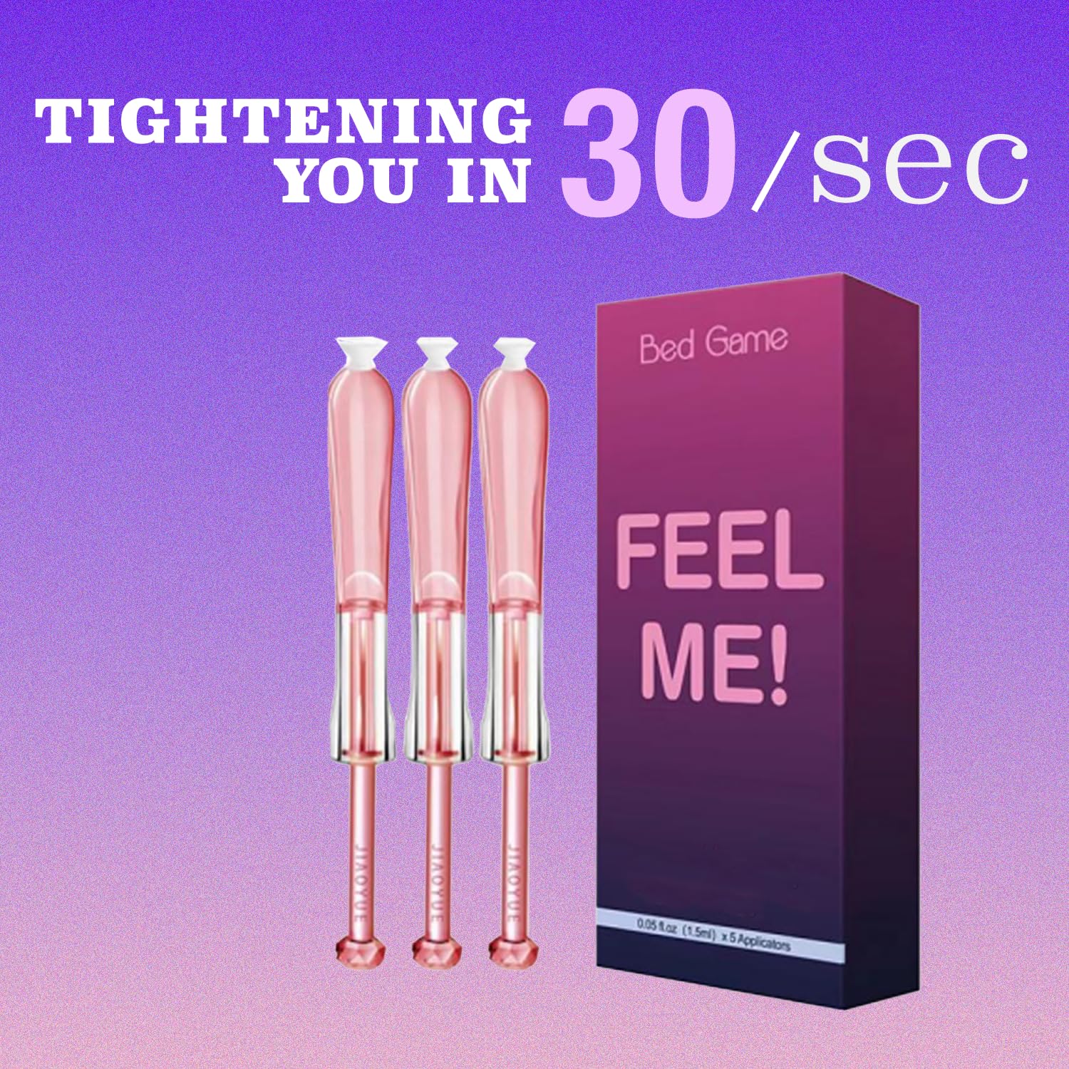 BED GAME lube injector applicator shown with sleek design for easy insertion.