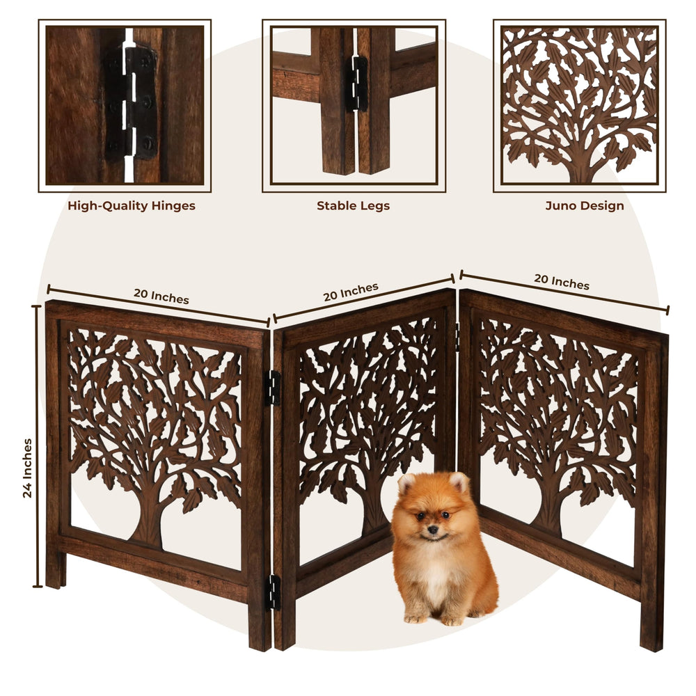 Bedding Craft natural finish gate made of MDF with reversible panels
