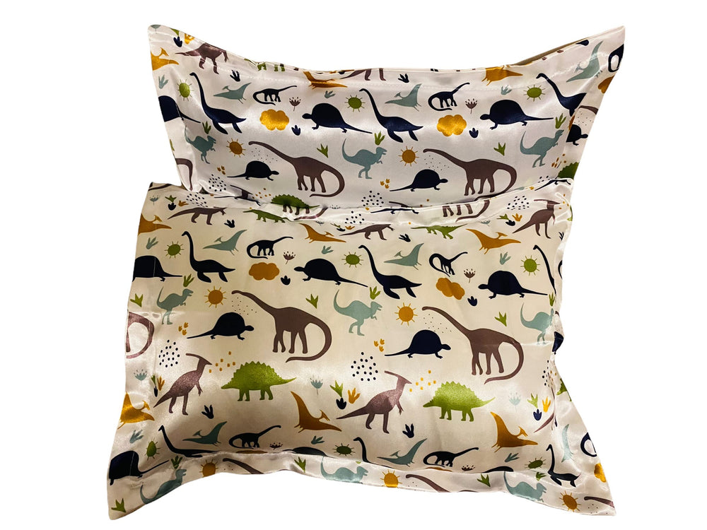Beddings Place satin toddler pillowcase closeup shows smooth weave and soft touch.