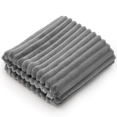BEDELITE baby blanket with 3D ribbed stripes for a cozy nursery accent.