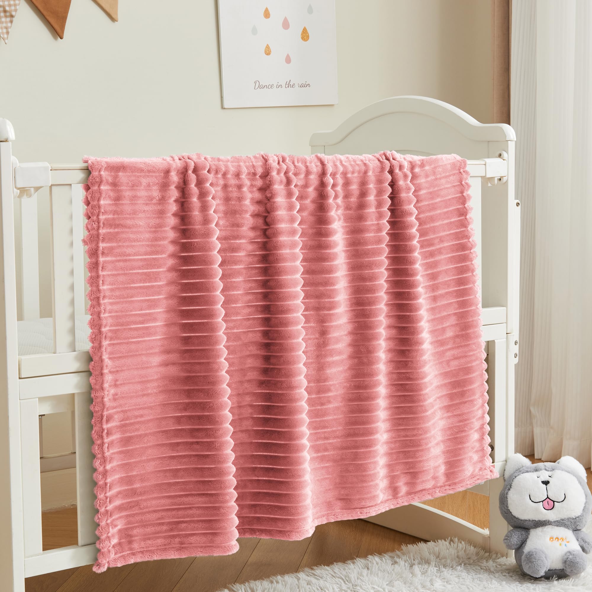 BEDELITE soft fleece texture provides gentle warmth for naptime and cuddles.