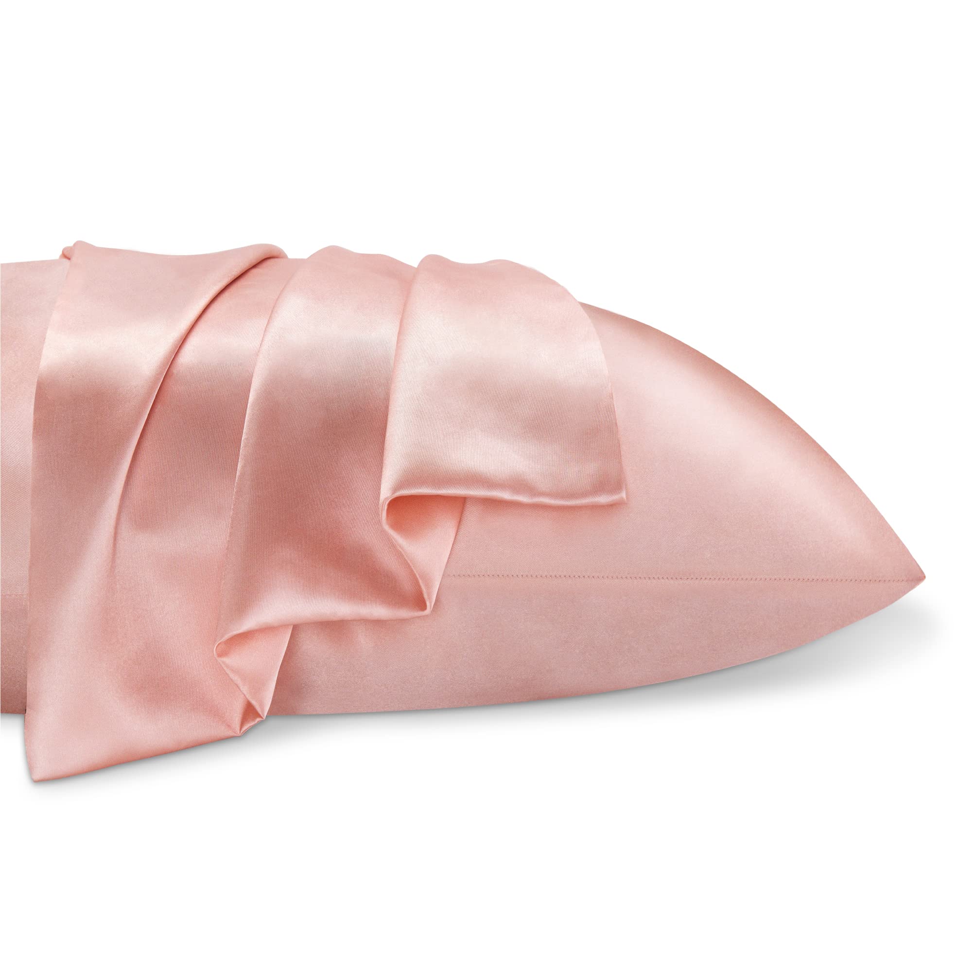 BEDELITE satin pillowcase in a cozy bedding setup