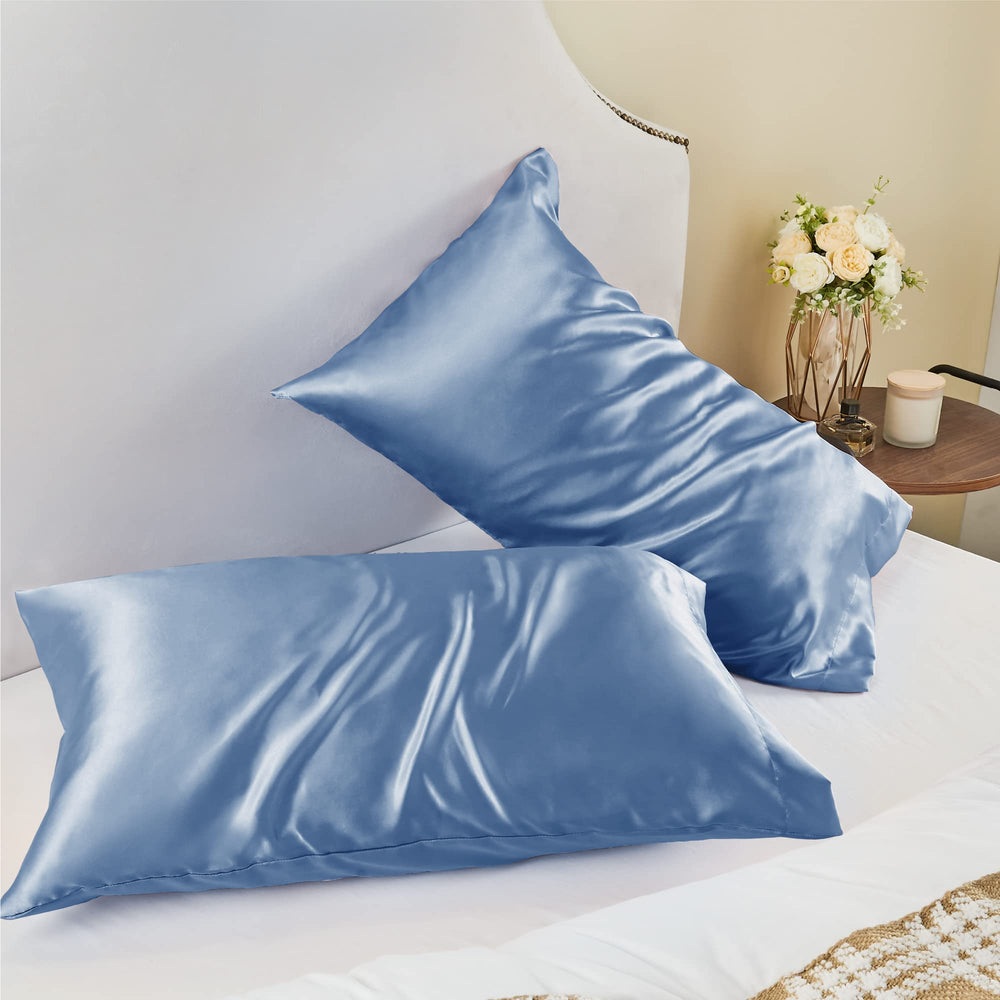 Easy care BEDELITE satin pillowcase—machine washable and quick to dry