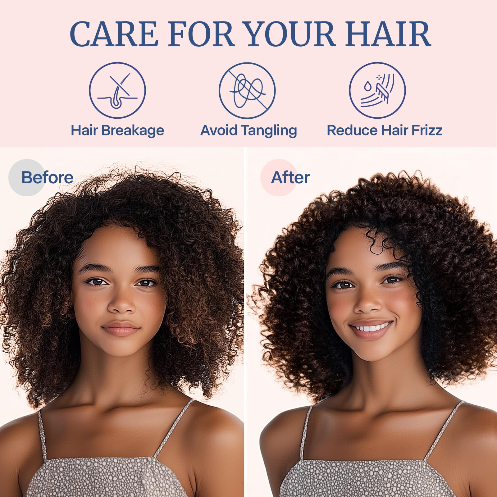 BEDELITE satin pillowcase with hair friction reduction keeps morning hair neat.