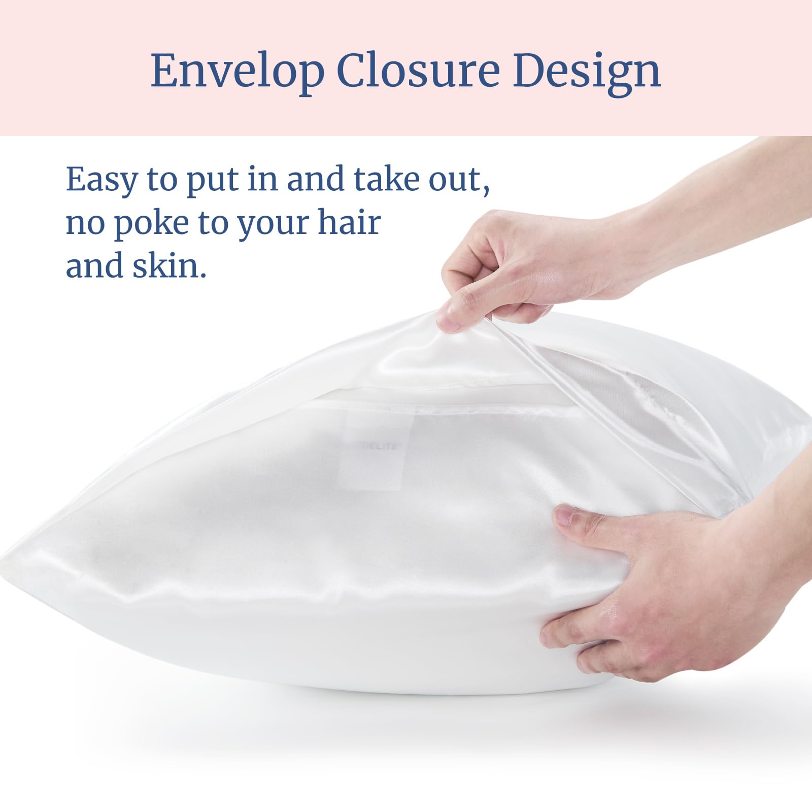 BEDELITE satin pillowcase packaging is gift-ready in a 2-pack