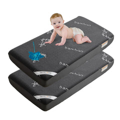BEDLORE bamboo crib mattress protector with a soft cover for gentle sleep.
