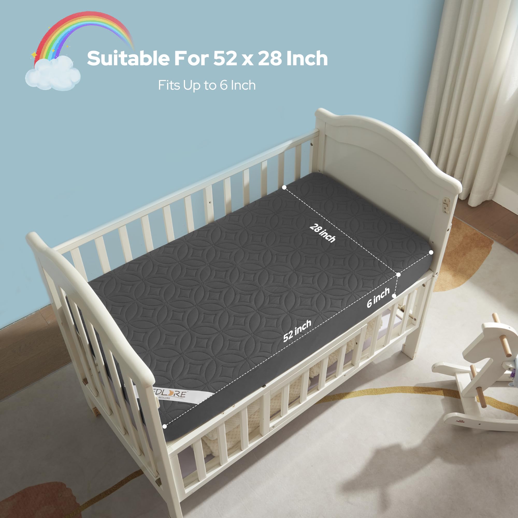 BEDLORE OEKO-TEX certified protector ensures safe use for babies