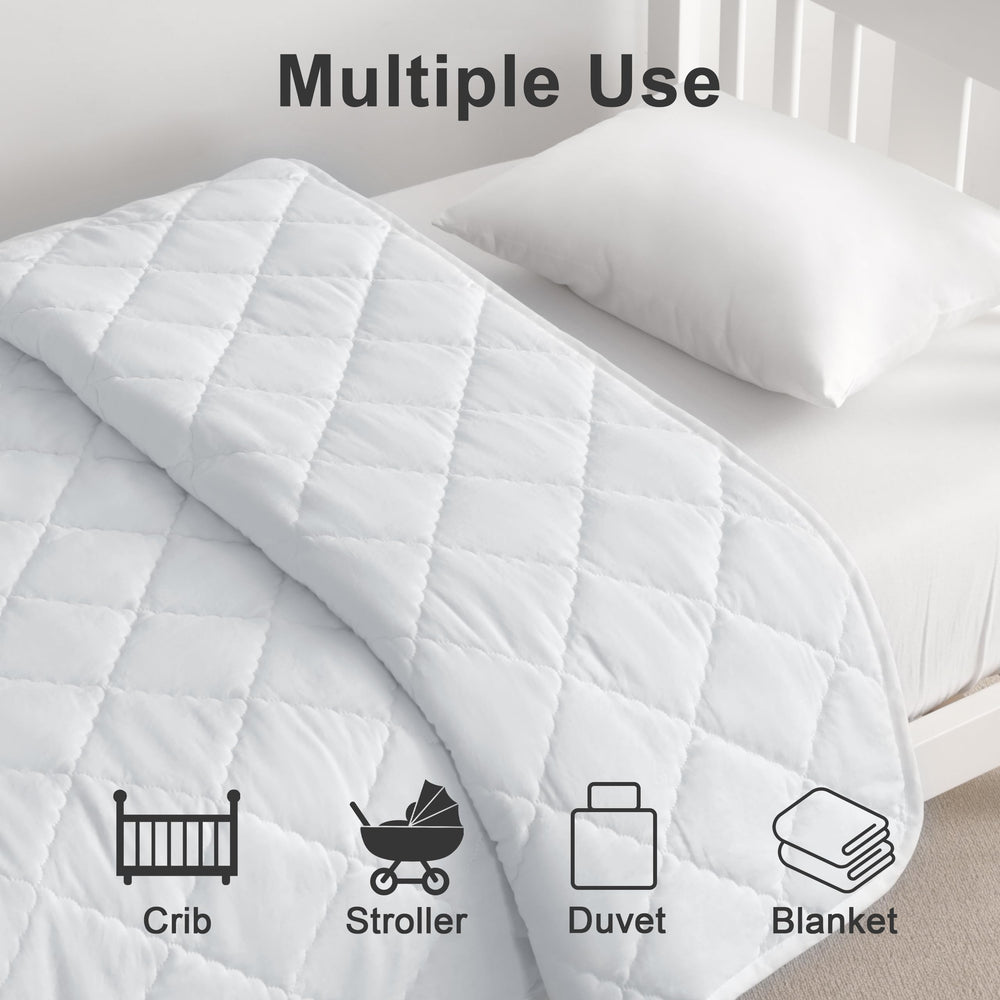 Bedsum lightweight crib blanket suitable for year-round use