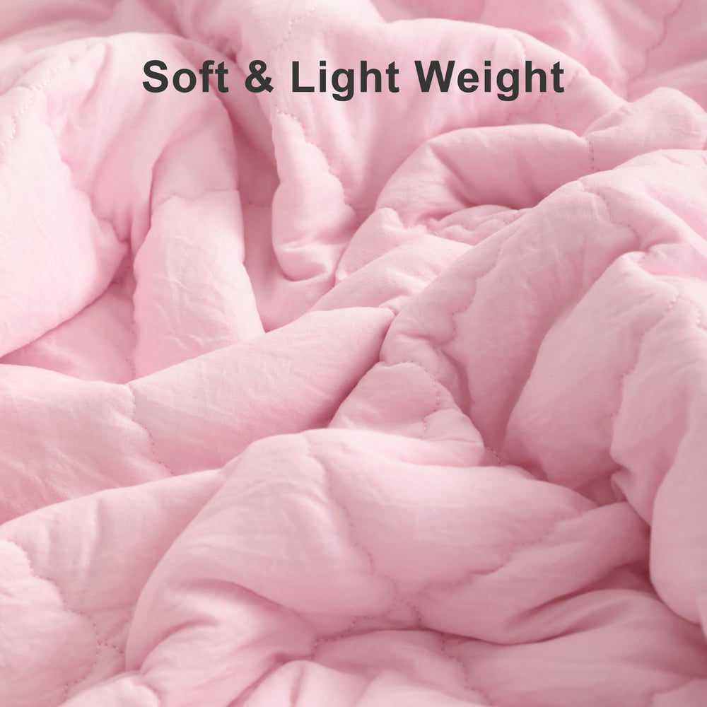 BEDSUM quilted stitching close-up demonstrates durable, long-lasting construction.
