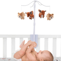 Bedtime Originals Animal Alphabet Bear/Fox mobile in motion with music