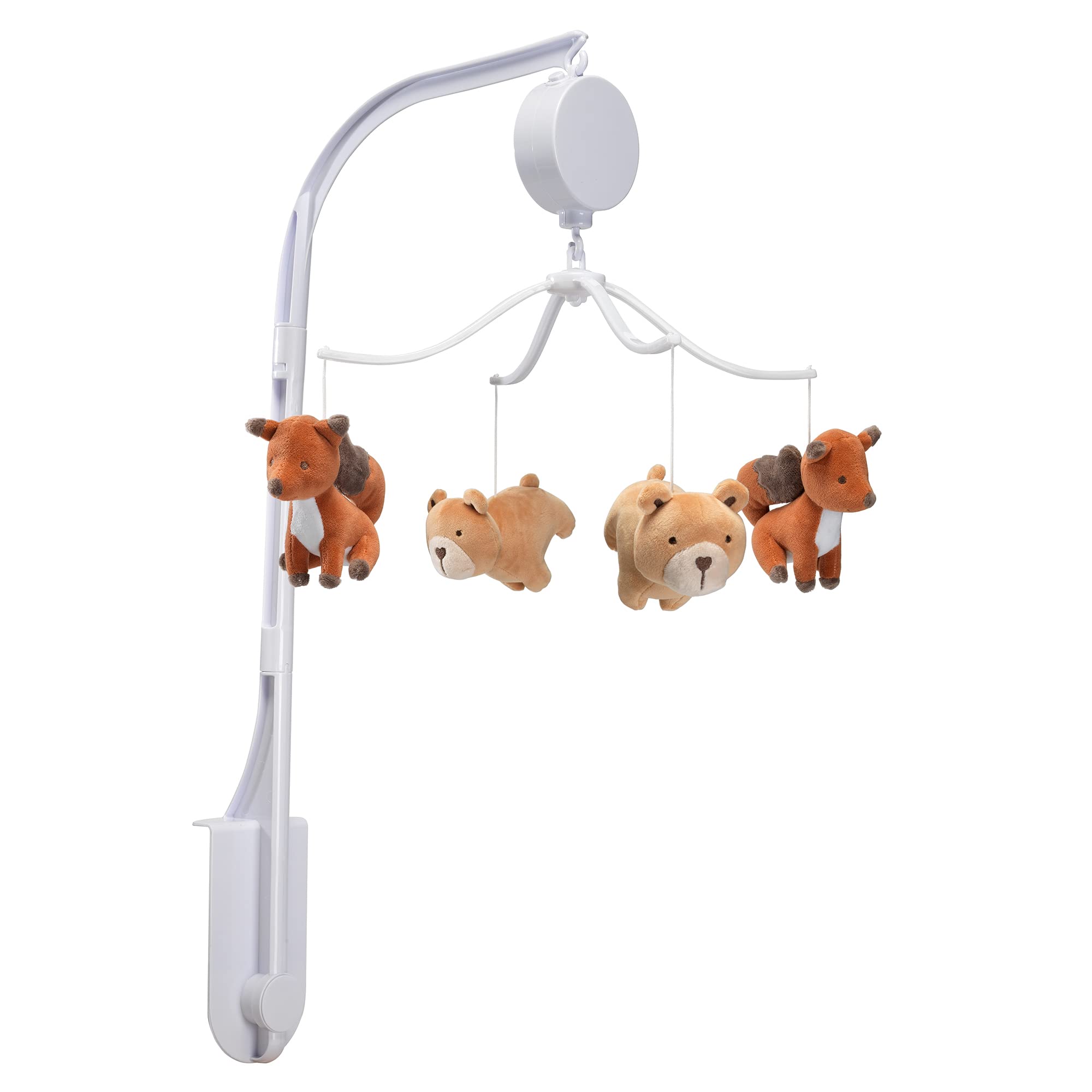 Bedtime Originals Animal Alphabet Bear/Fox mobile rotating bears and foxesup close