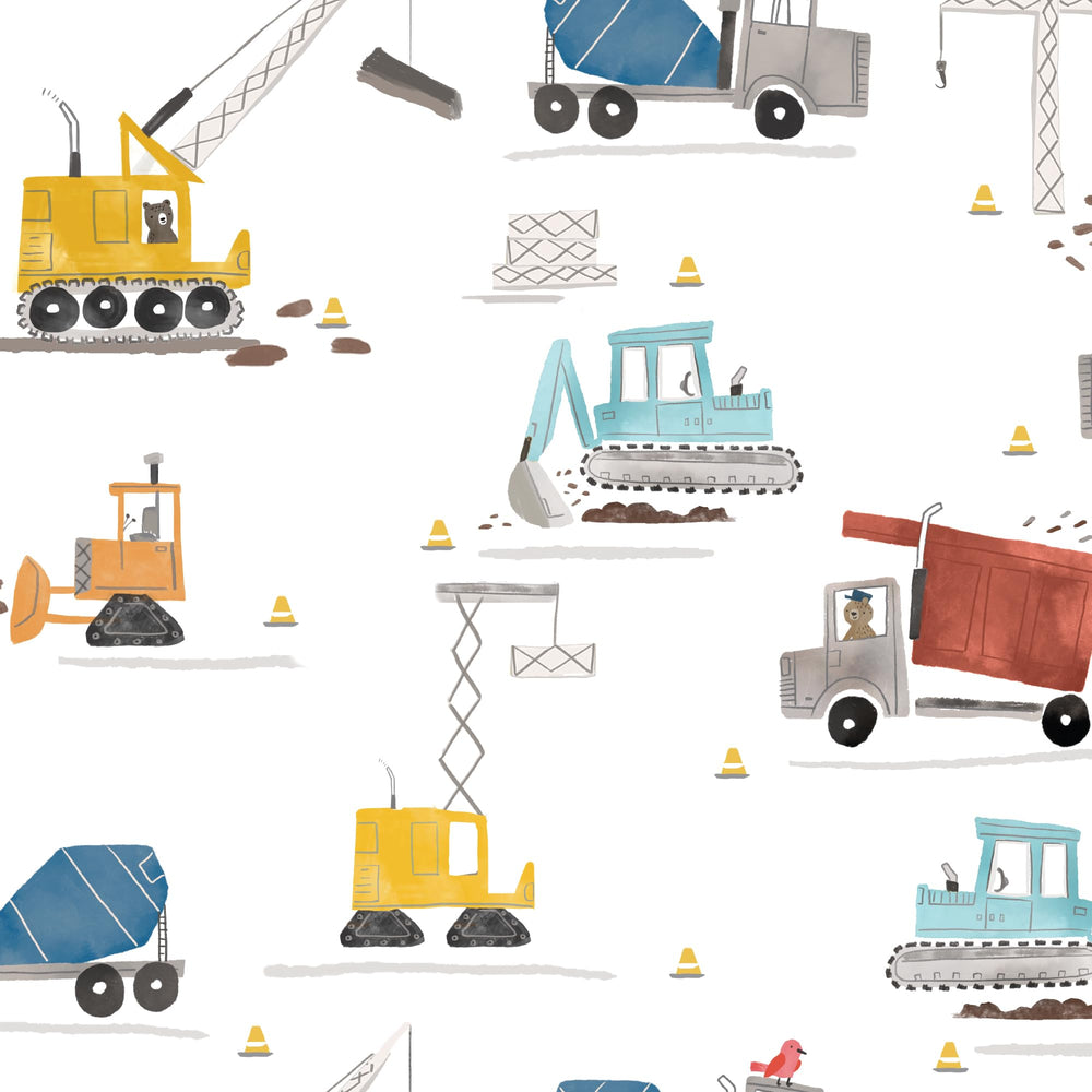 Bedtime Originals Construction Zone sheet is easy to care for and washable