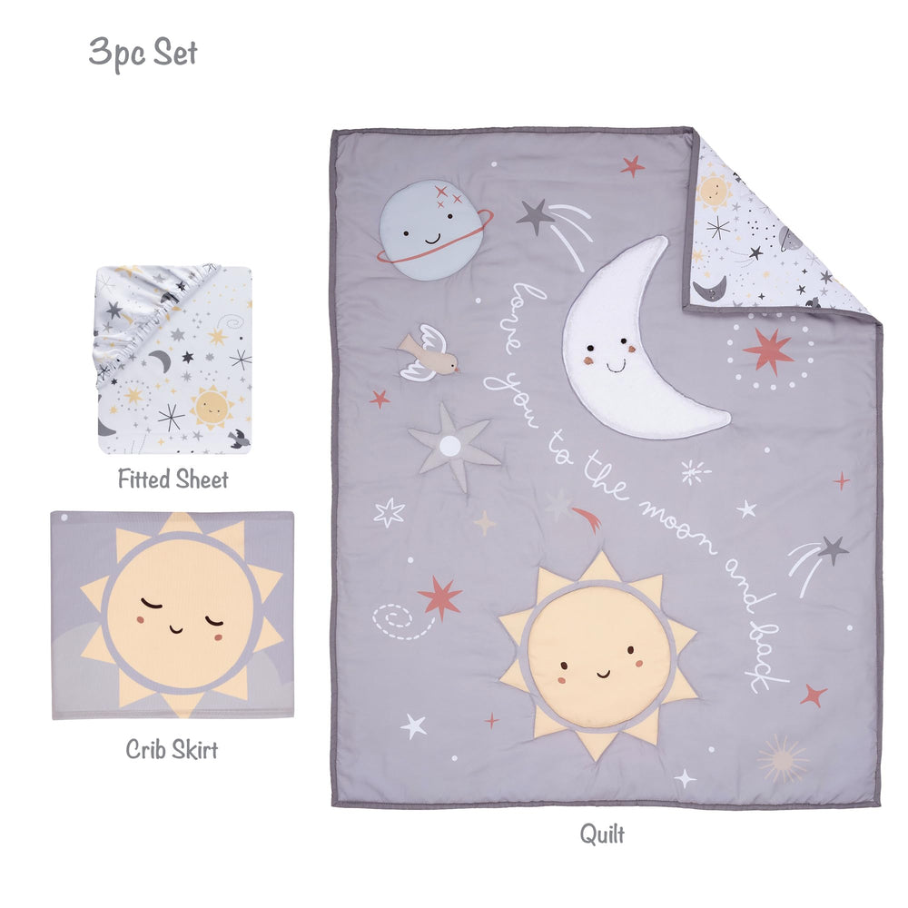 Bedtime Originals Little Star full set displayed in a crib scene.