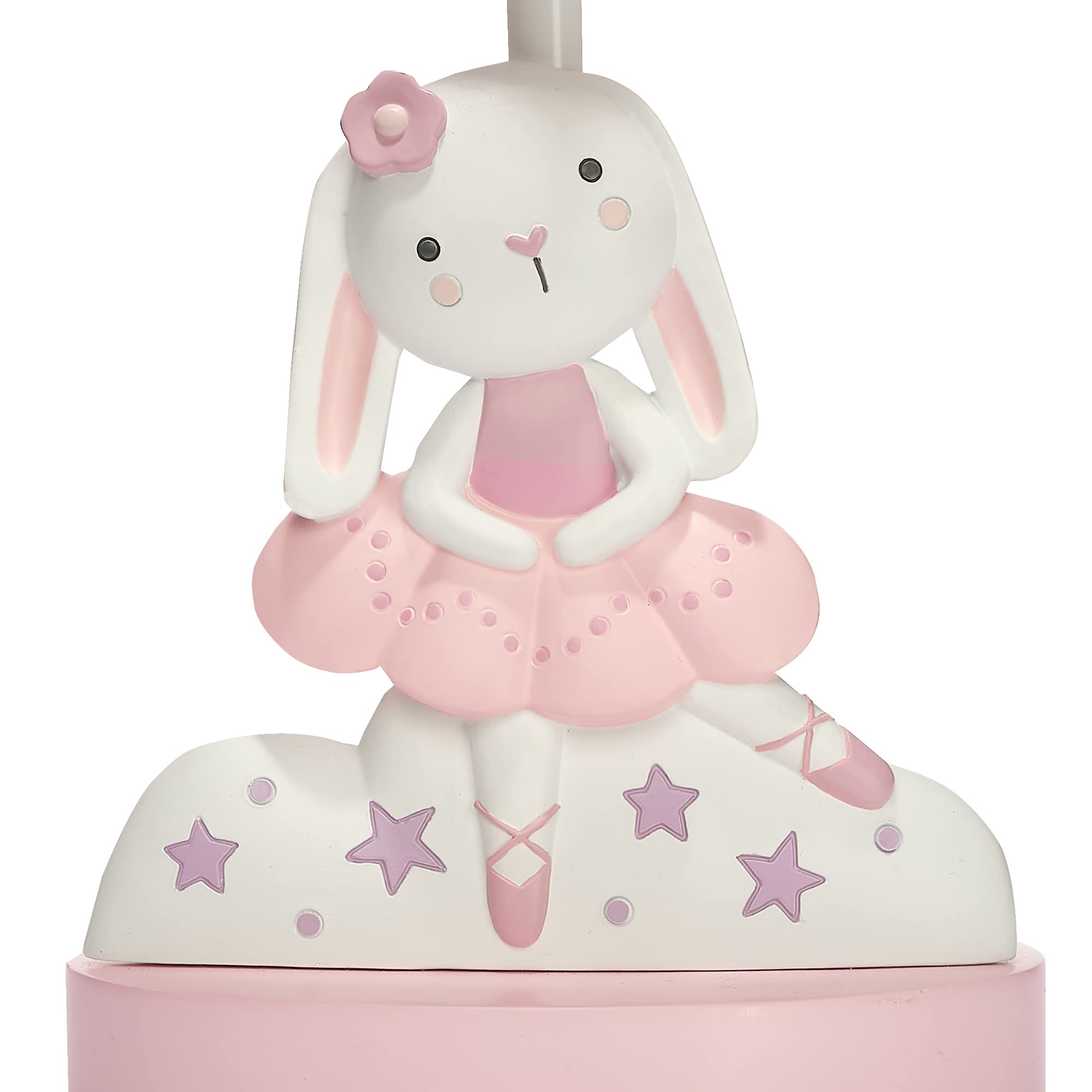 Bedtime Originals pink nursery shade with stars — soft, cozy glow for night-time routines.