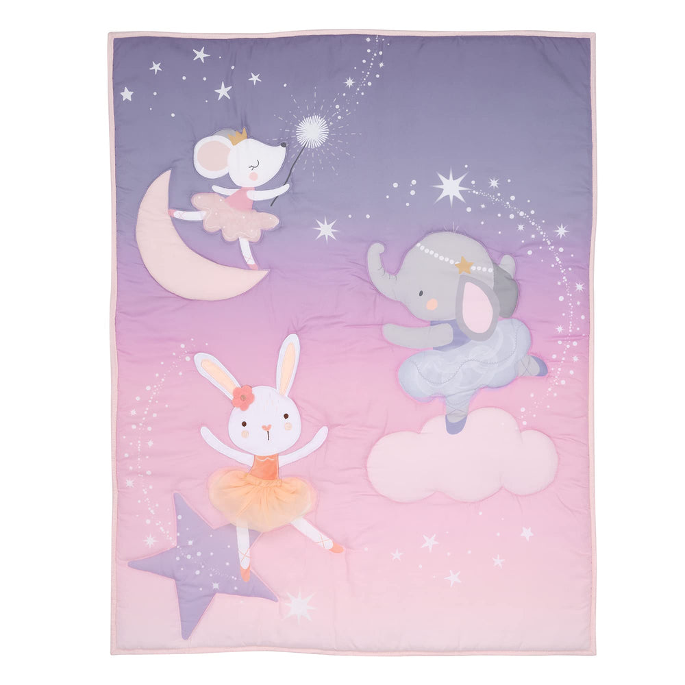 Velour bunny applique adds whimsical charm