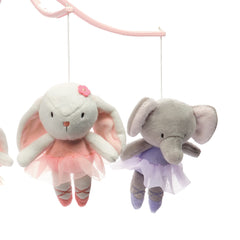Bedtime Originals Tiny Dancer mobile tutu elephants add playful night time decor