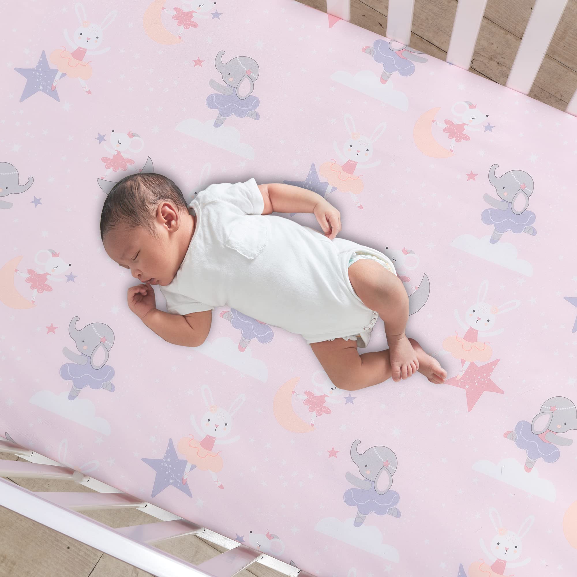 Pastel color palette complements pinks, lilac, and lavender
