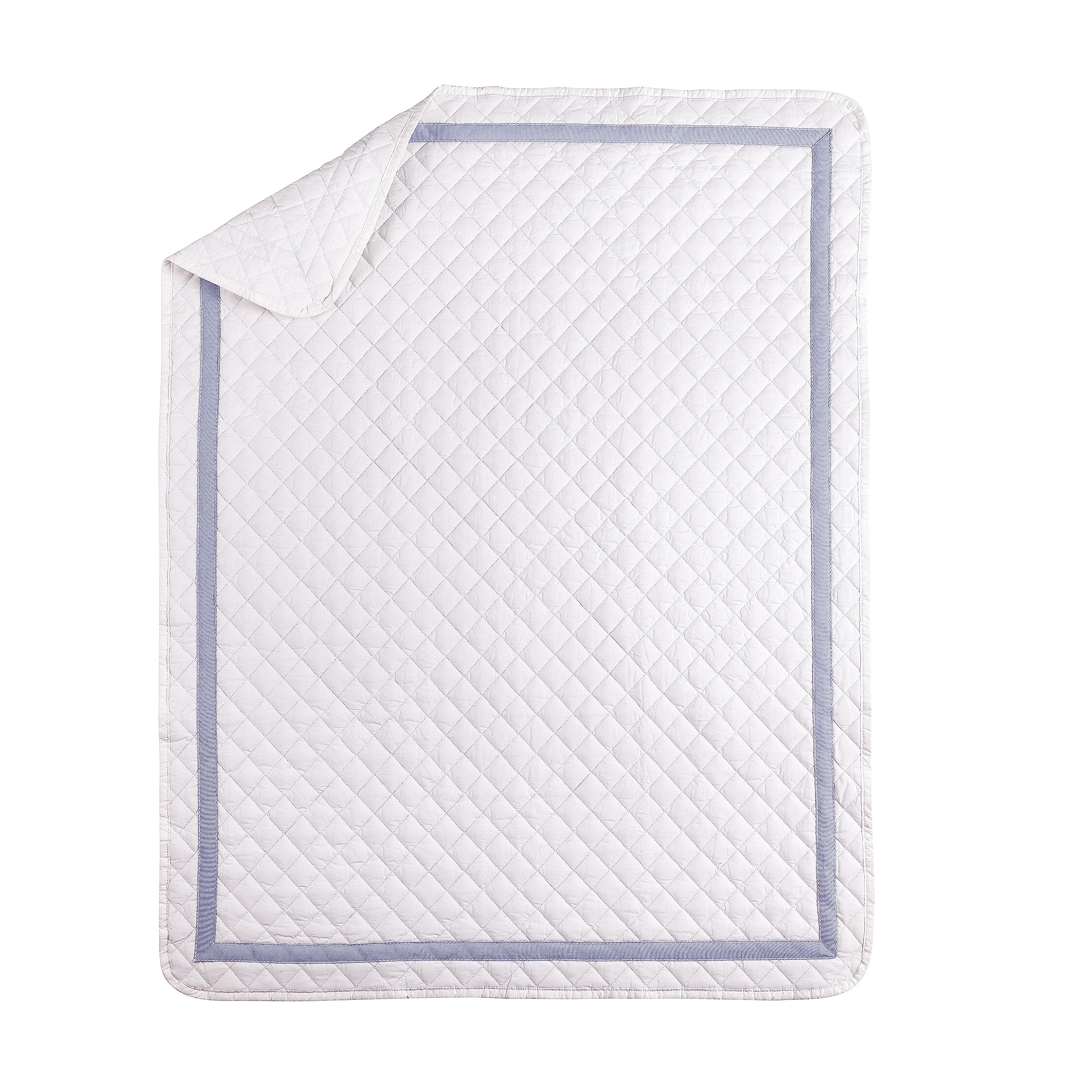 Bedward Stars bed skirt with dust ruffle adds a polished nursery finish.