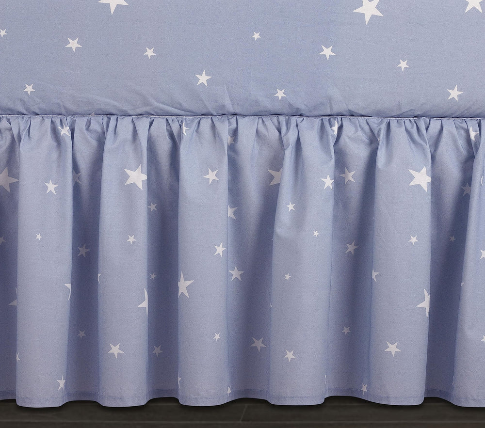 Bedward Stars packaging and care label highlights machine wash friendly care.