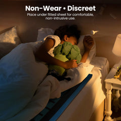 Bedwetting Alarm 6-foot range lets you hear alerts from across the room.