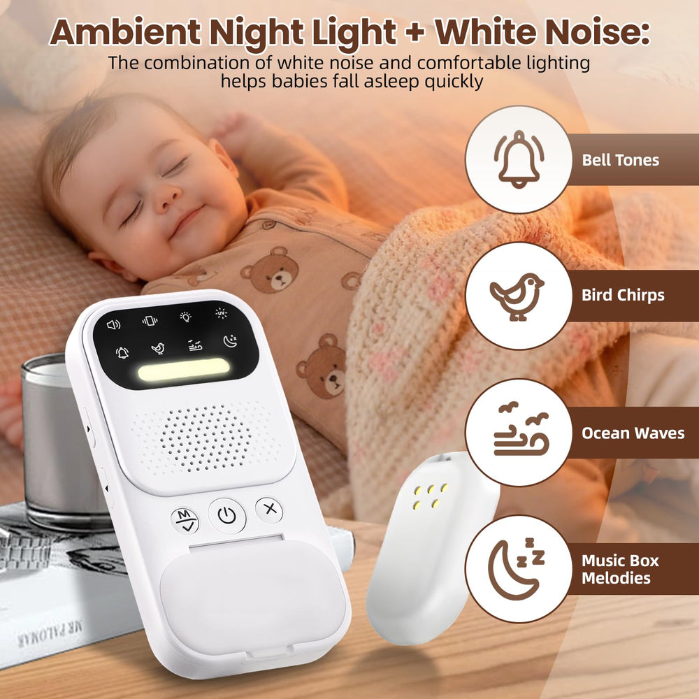 BeeChip 5-in-1 sleep features include soft sounds and a gentle night light.