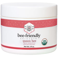 BeeFriendly Organic Vaginal Moisturizer jar close-up for sensitive skin comfort