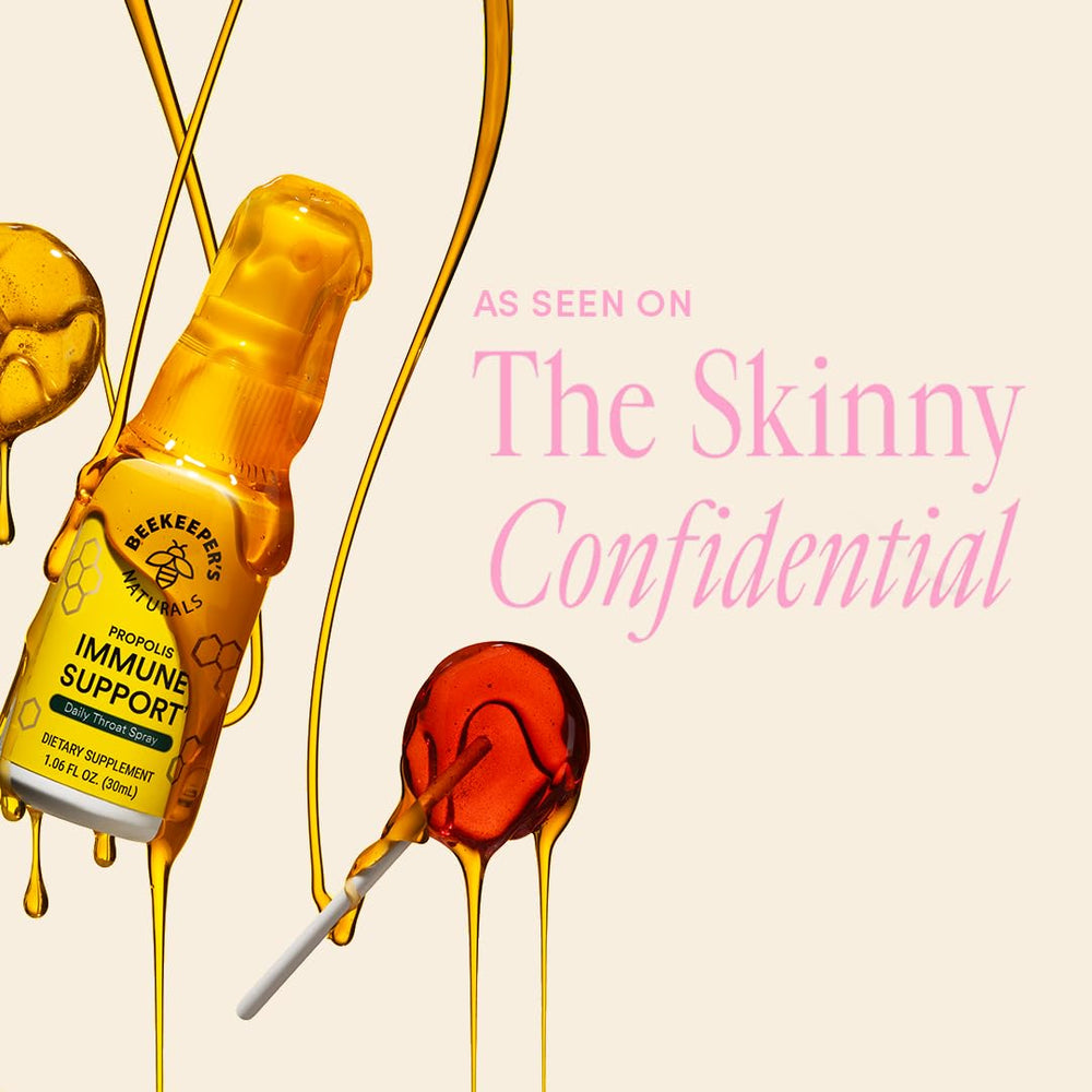 Beekeeper's Naturals nutrition panel—2g sugar per serving on the lollipop pack.