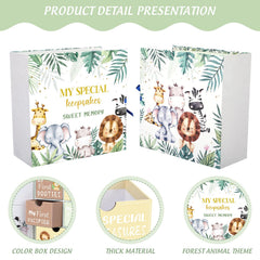 Beeveer Baby Keepsake Box nine compartments for milestones and mementos