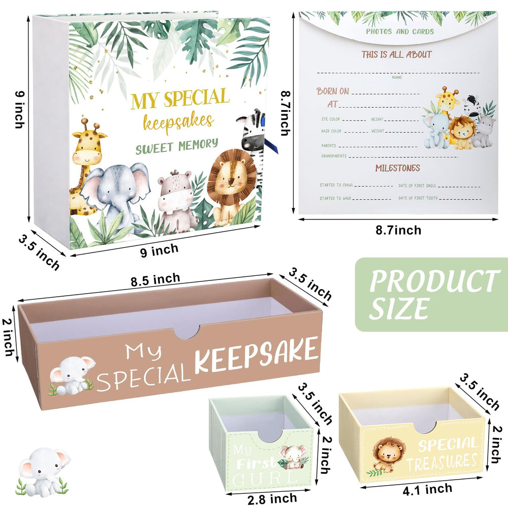 Beeveer Baby Keepsake Box open compartments for easy access to keepsakes
