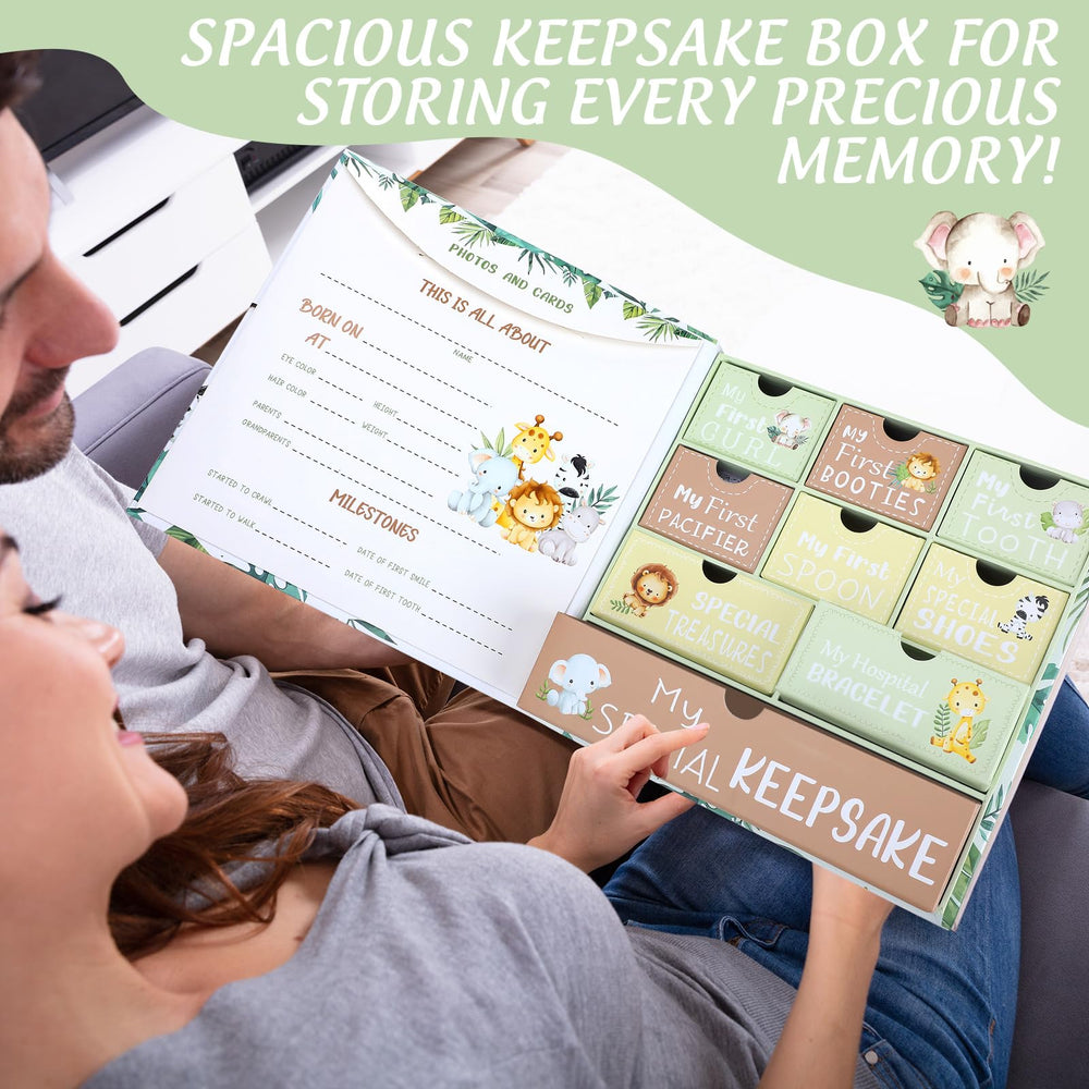 Beeveer Baby Keepsake Box ribbon bow adds charm to giftable keepsake