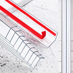 Beeveer clear wall corner protector pack installed on a wall edge, protecting from bumps