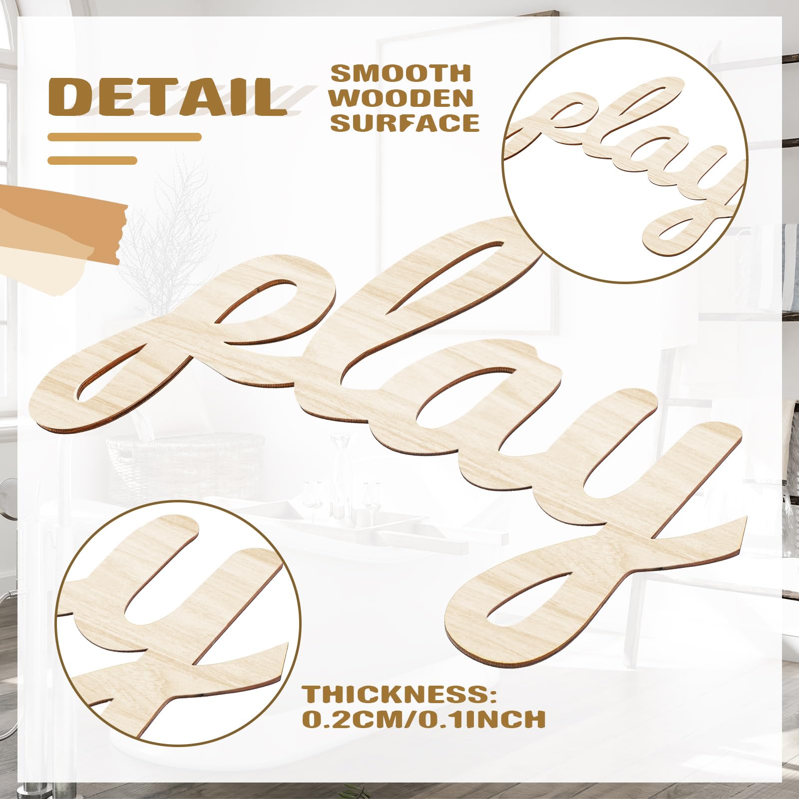 Beeveer 23-inch wood sign becomes a striking focal point in your room