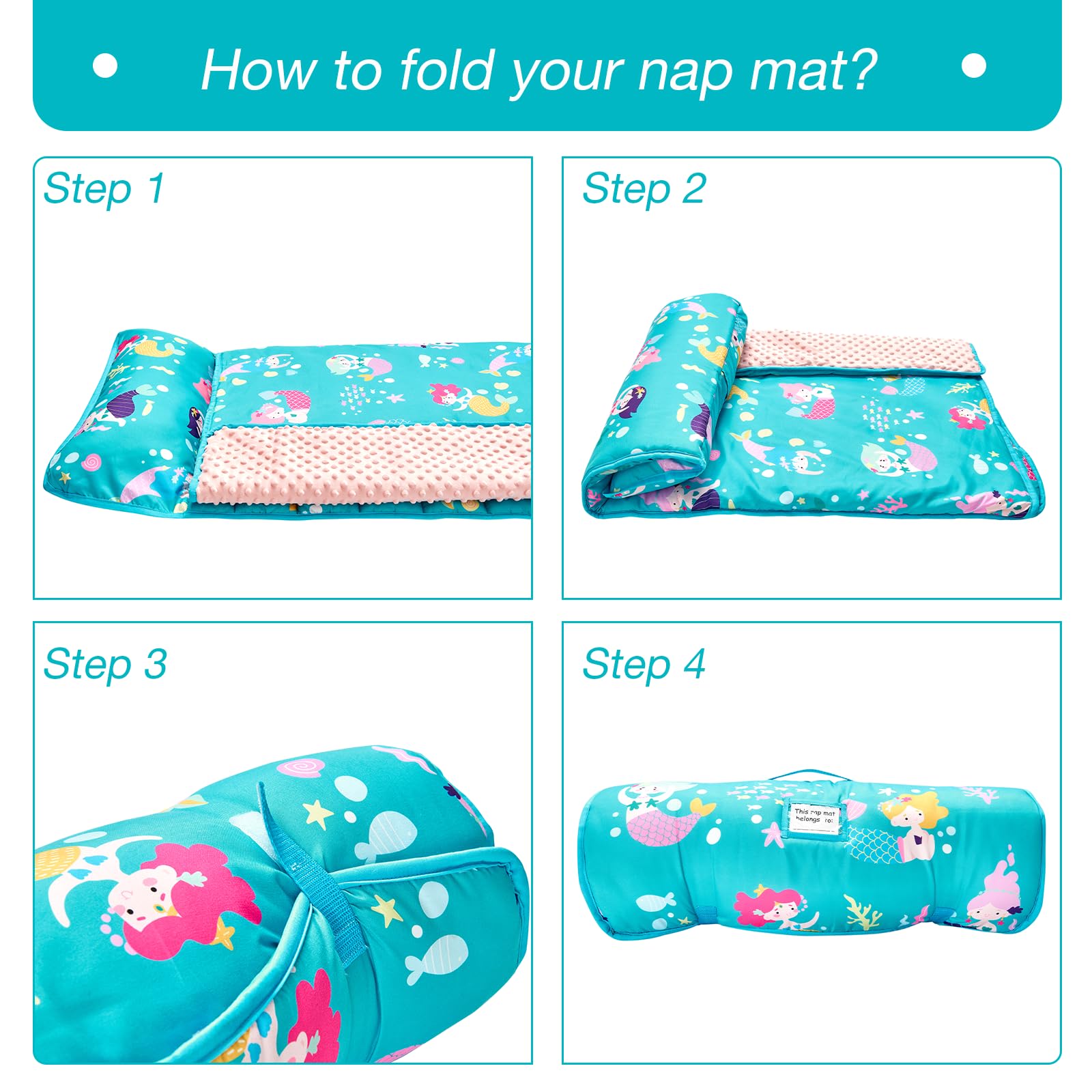 Beeweed nap mat blanket size 31 by 42 inches for extra coverage