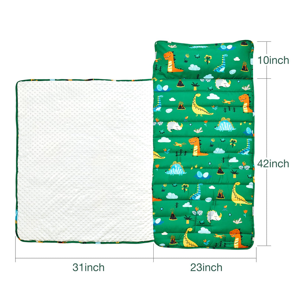 Beeweed nap mat built-in name tag helps identify each child's mat.