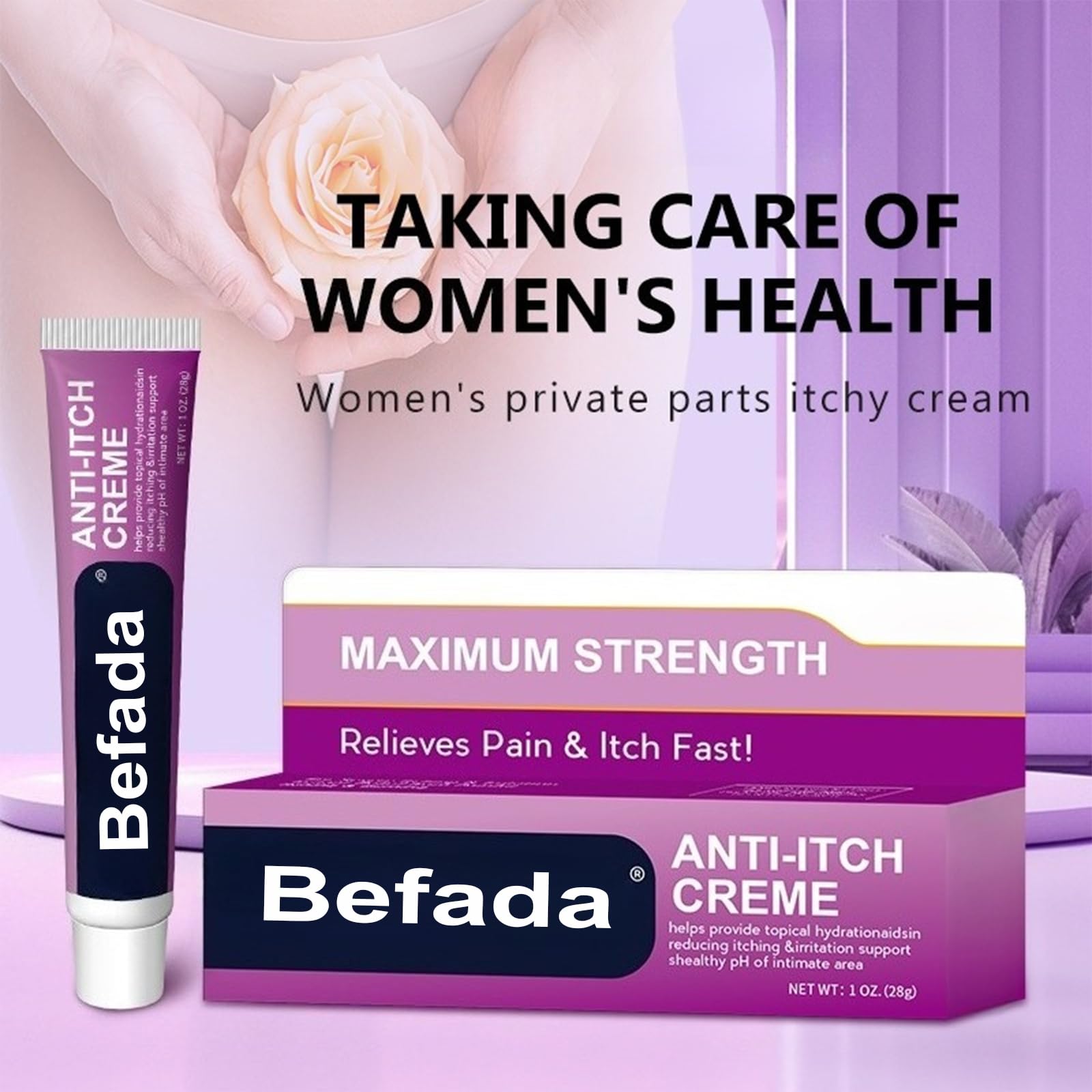 Befada Vaginal Cream non-greasy texture dries quickly and leaves comfortable moisture.