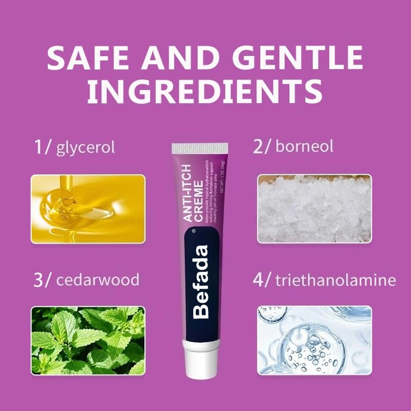 Befada Vaginal Itch Cream application spot demonstrates easy, precise use during moments of need.
