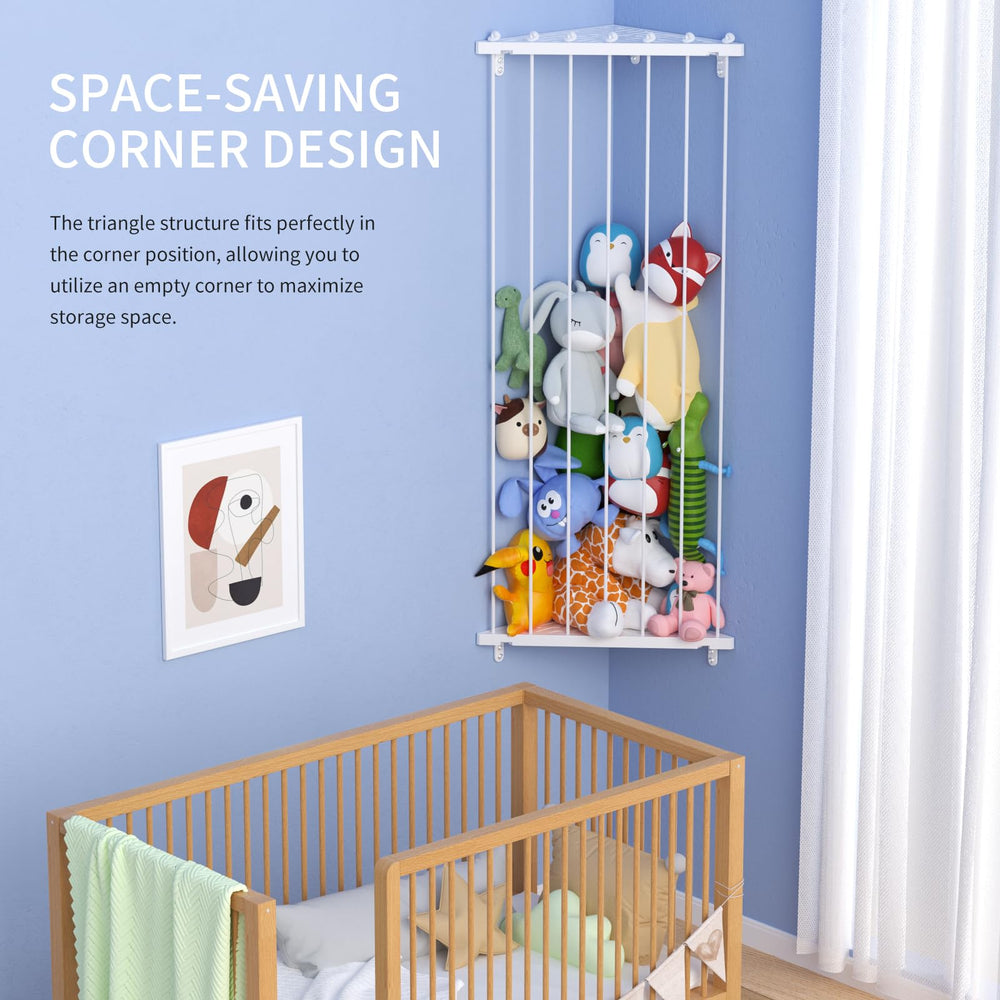 Elastic ropes prevent plushies from slipping and falling.