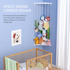 Elastic ropes prevent plushies from slipping and falling.