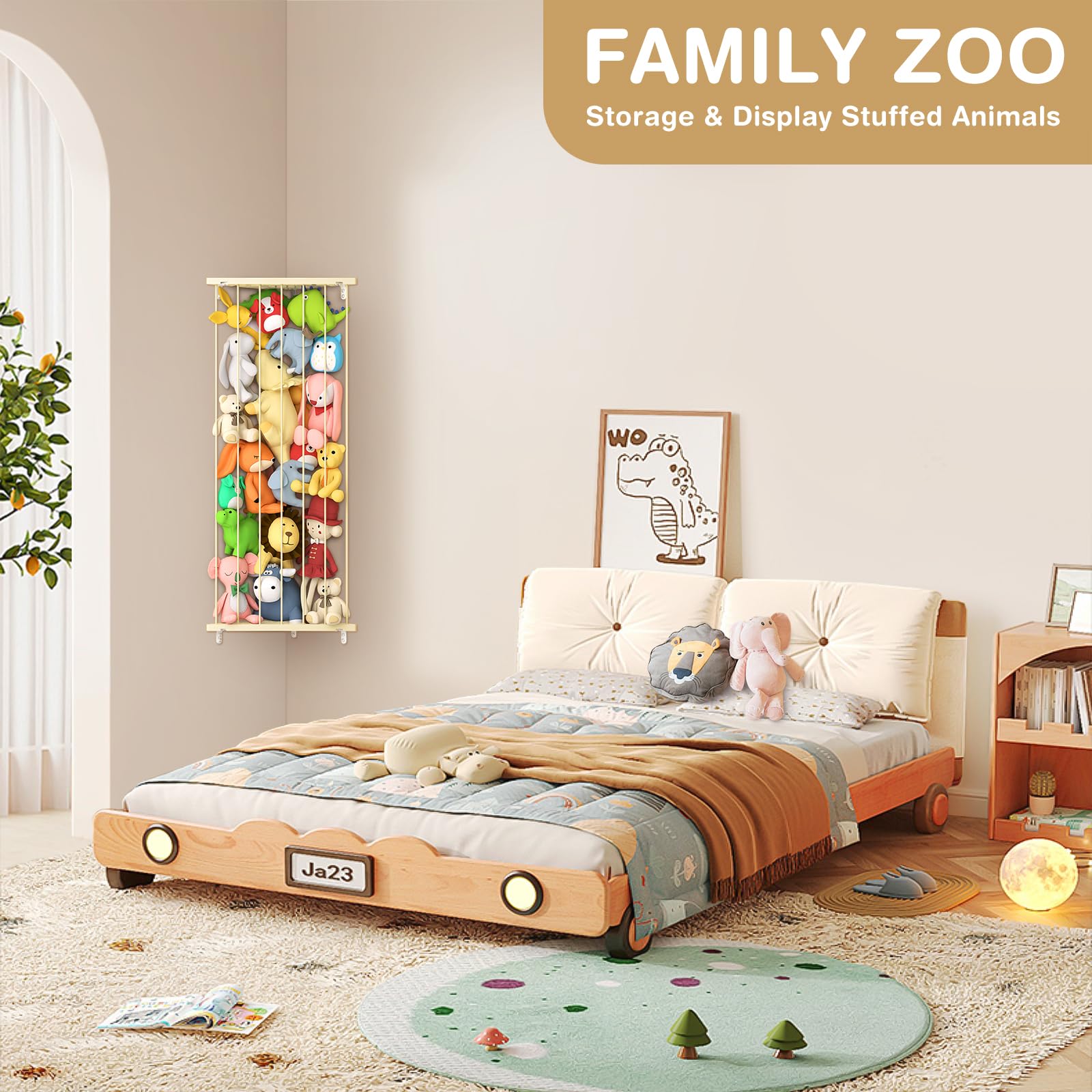 Befayoo nursery playroom decor meets practical storage needs.