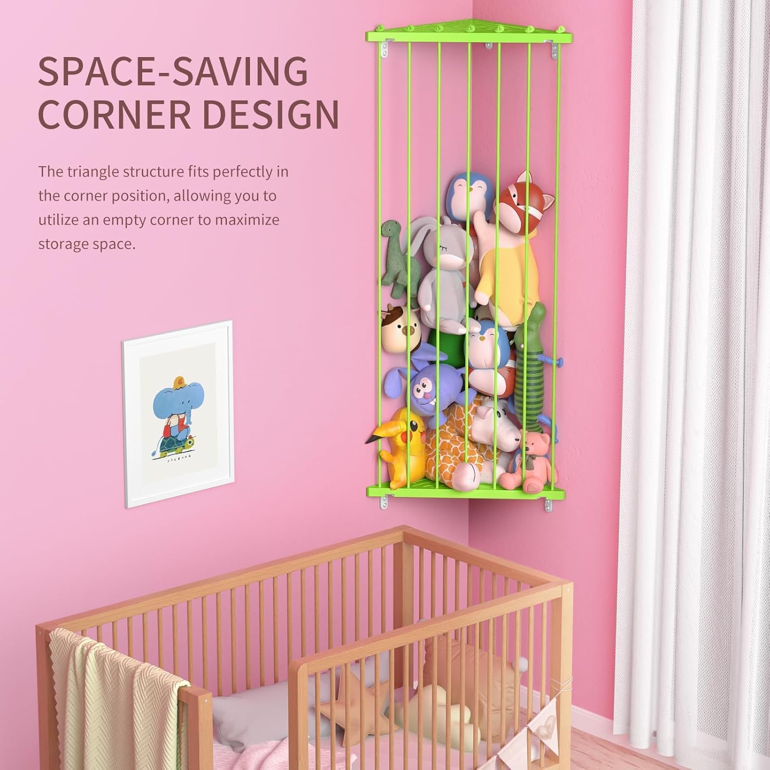 Befayoo elastic rope design prevents plush toys from slipping.