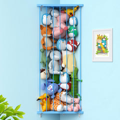Befayoo stuffed animal storage shelf corner 75-inch maximizes corner space for plush toys.