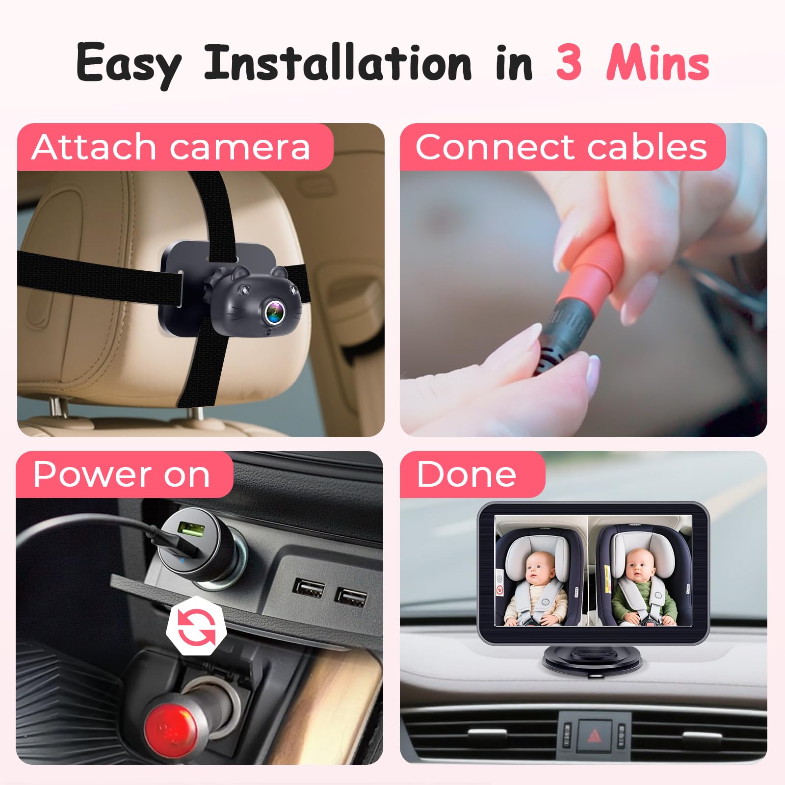 Befumly video loop recording captures important moments while you drive.