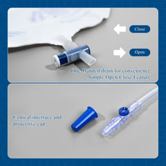 BeHerk 3-pack catheter bags for cost-effective, ready-to-use care.