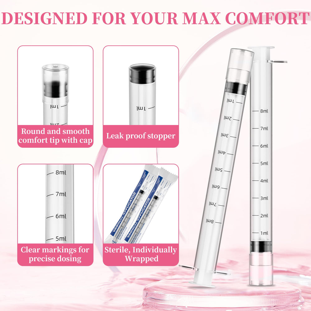 BeHerk applicator with smooth tip for comfortable insertion