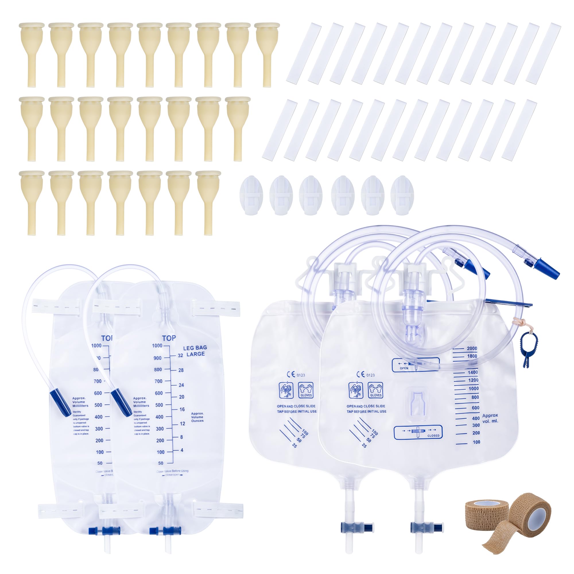 BeHerk external catheter kit with soft latex for comfortable wear