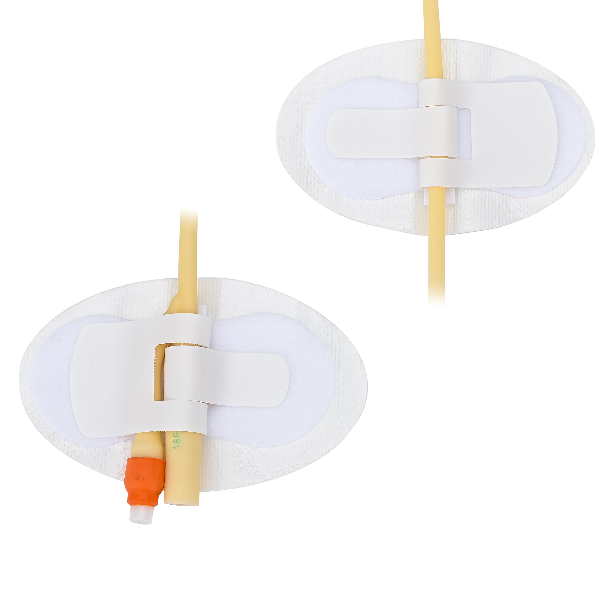 BeHerk Foley catheter stabilization device with gentle adhesive for secure placement.