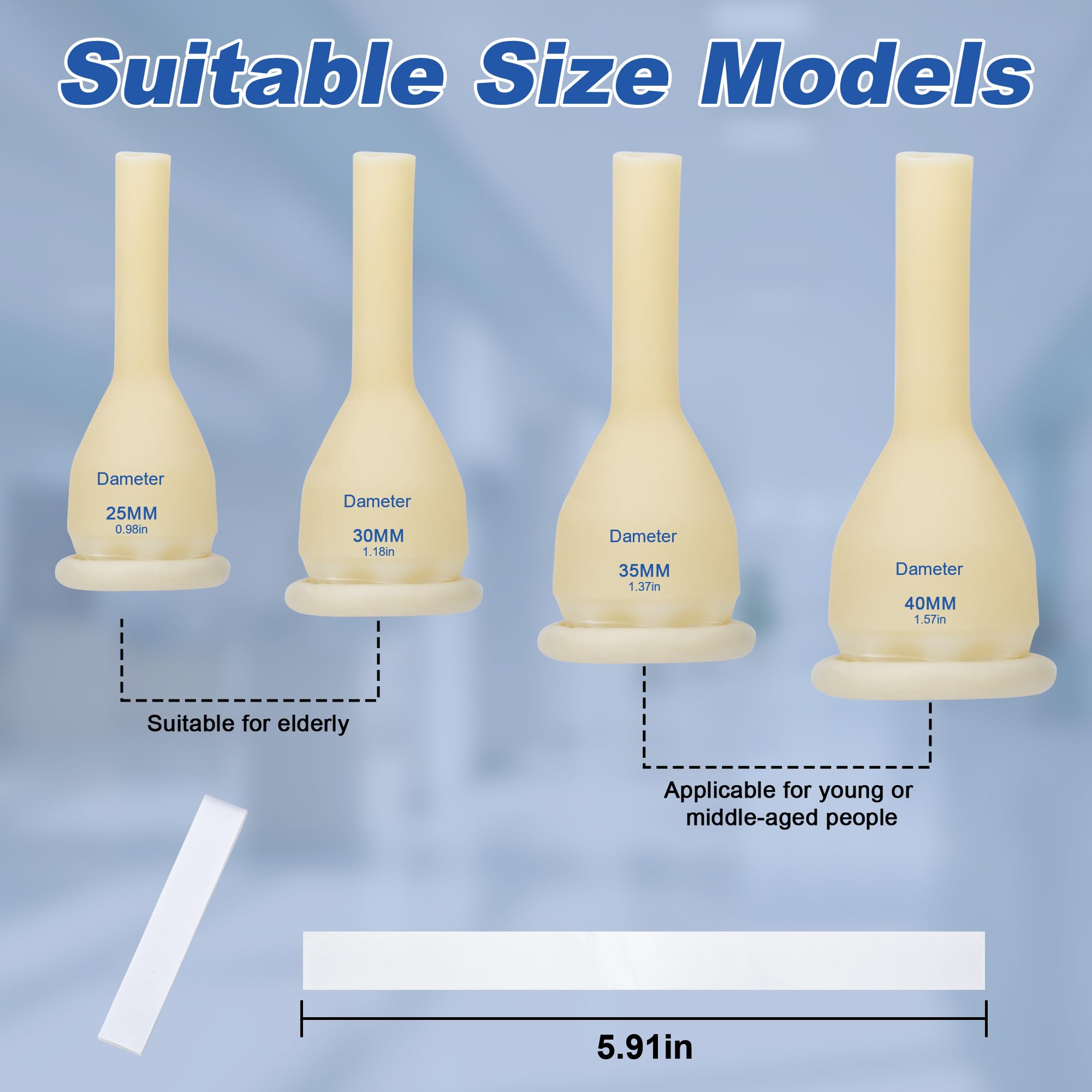 BeHerk leak-proof latex catheter supports a snug fit and leak prevention.