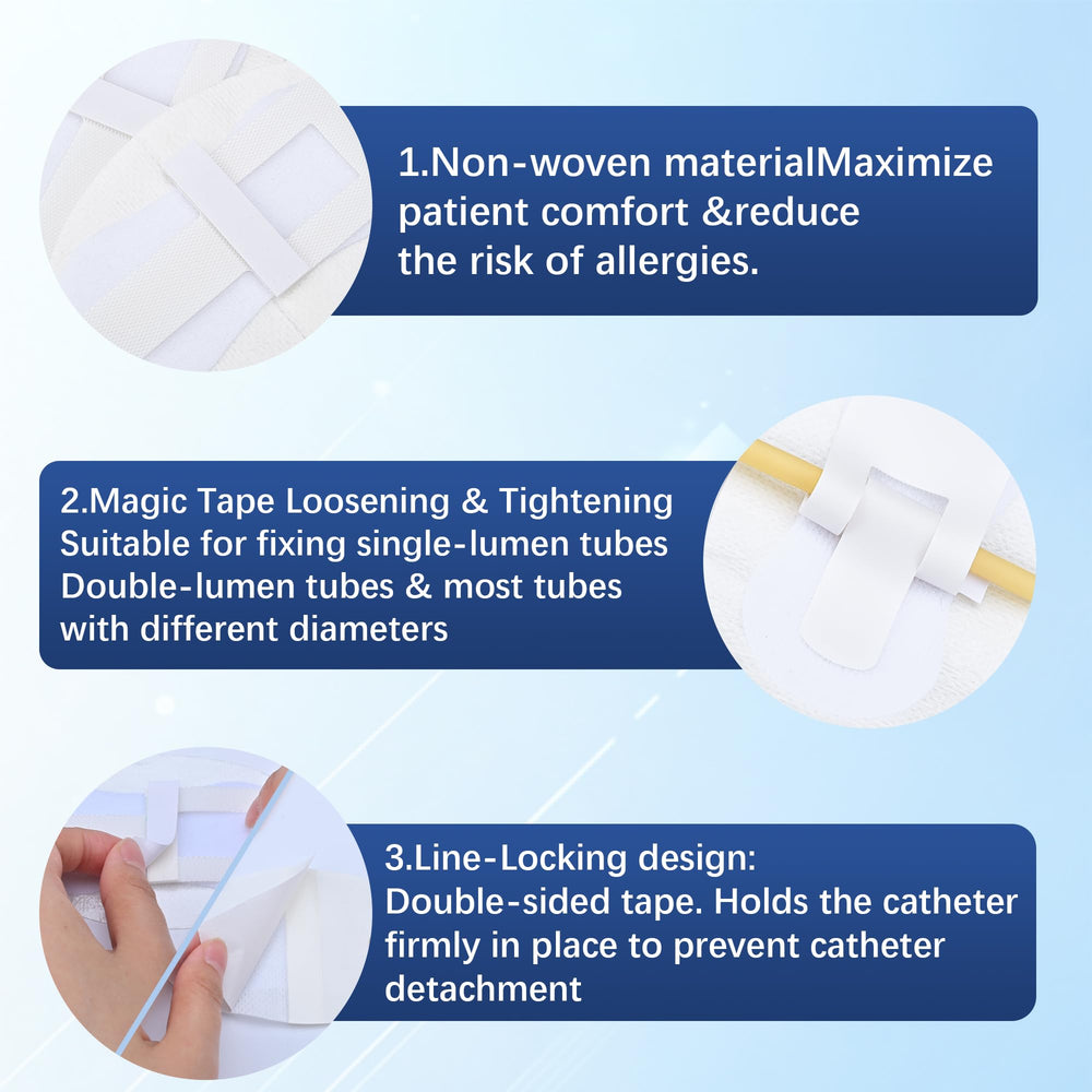 BeHerk non-irritating adhesive demonstrates skin-friendly catheter support.
